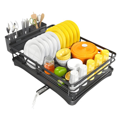 Kitchen Dish Sorting & Drain Rack – Stainless Steel - Homeyviz.com