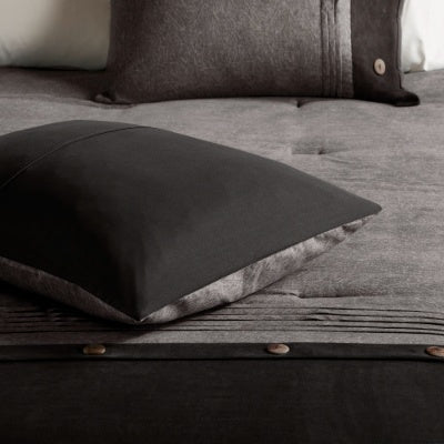 7 Piece Faux Suede Comforter Set