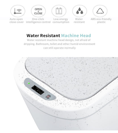 Waterproof Smart Sensor Trash Can with Auto Lid - Homeyviz.com