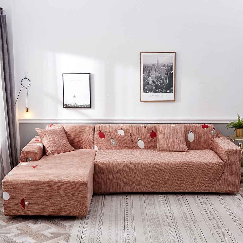 Abstract Print Sectional Sofa Cover