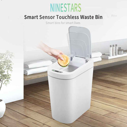 Waterproof Smart Sensor Trash Can with Auto Lid - Homeyviz.com