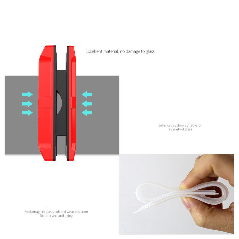 High-Rise Double-Sided Strong Magnetic Glass Cleaner - Homeyviz.com