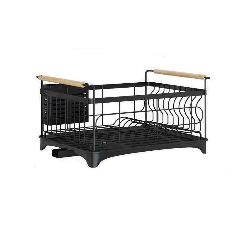 Stainless Steel Dish Drying Rack & Cup Drainer Organizer - Homeyviz.com