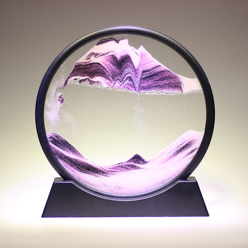 3D Moving Sand Art Glass - Dynamic Deep Sea Sandscape | Magnetic Window Cleaner - Homeyviz.com