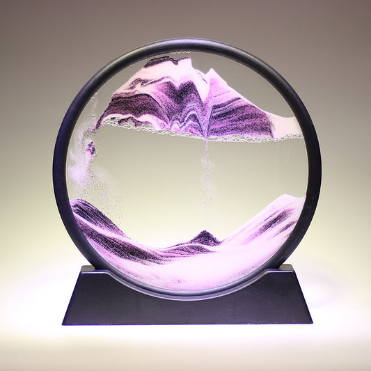 3D Moving Sand Art Glass - Dynamic Deep Sea Sandscape | Magnetic Window Cleaner - Homeyviz.com
