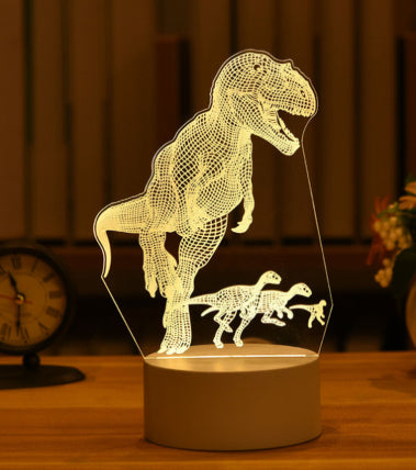 3D Acrylic LED Night Light – Neon Illusion Lamp for Room Decor