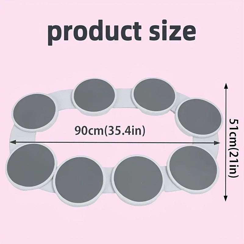 360° Lazy Susan Turntable Serving Tray – 8-Plate Rotating Dining Organizer