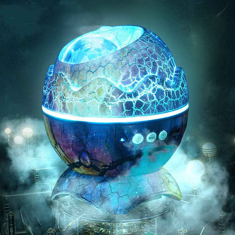 Dinosaur Egg Galaxy Projector – Bluetooth Speaker & Star Night Light