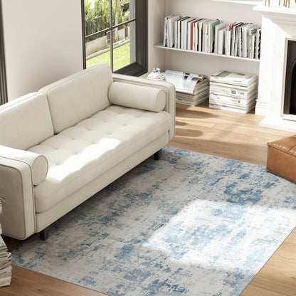 Modern Washable Area Rug - Non-Slip Abstract Boho Decor | Washable Area Rug - Homeyviz.com