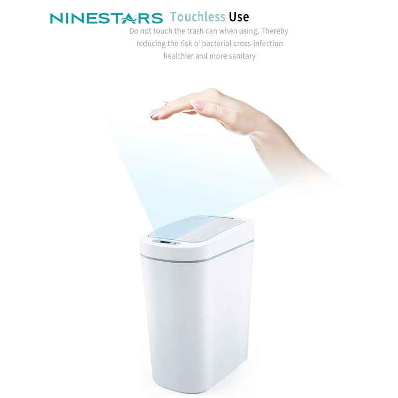 Waterproof Smart Sensor Trash Can with Auto Lid - Homeyviz.com