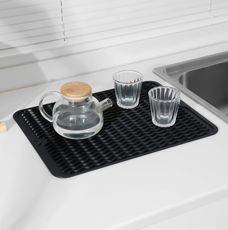 Silicone Dish Drying Mat – Heat Resistant, Non-Slip - Homeyviz.com