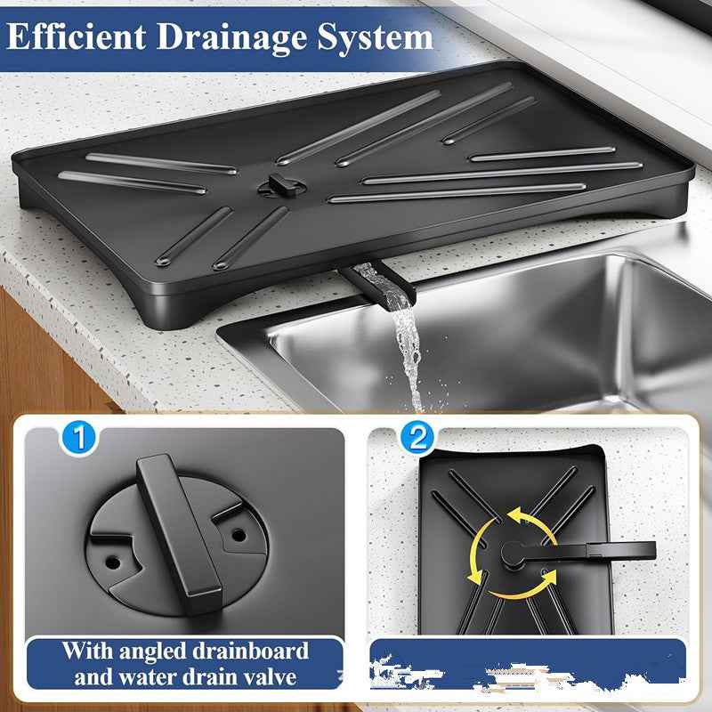 Kitchen Dish Sorting & Drain Rack – Stainless Steel - Homeyviz.com