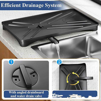 Kitchen Dish Sorting & Drain Rack – Stainless Steel - Homeyviz.com