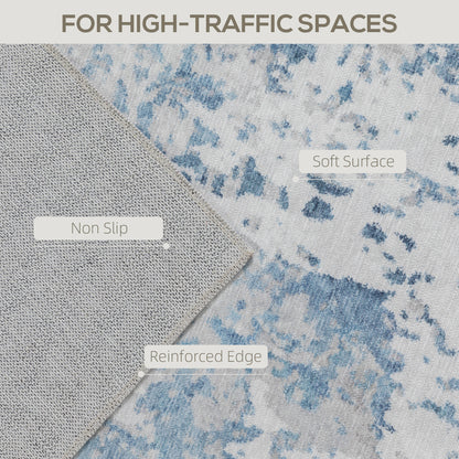 Modern Washable Area Rug - Non-Slip Abstract Boho Decor | Washable Area Rug - Homeyviz.com