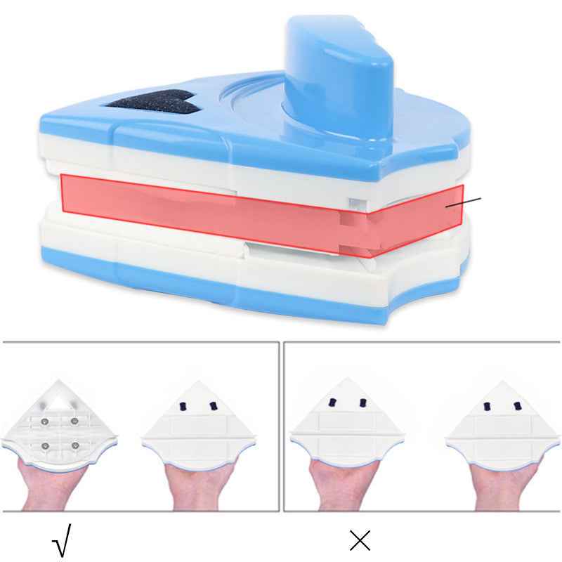 High-Rise Magnetic Double-Sided Window Cleaner - Homeyviz.com