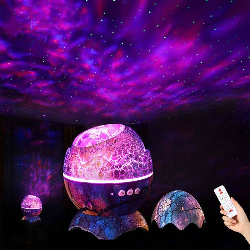 Dinosaur Egg Galaxy Projector – Bluetooth Speaker & Star Night Light