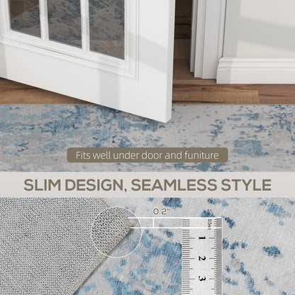 Modern Washable Area Rug - Non-Slip Abstract Boho Decor | Washable Area Rug - Homeyviz.com