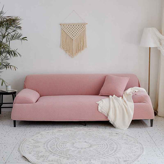 Thick Fleece Stretch Sofa Slipcover – Full Coverage - Homeyviz.com