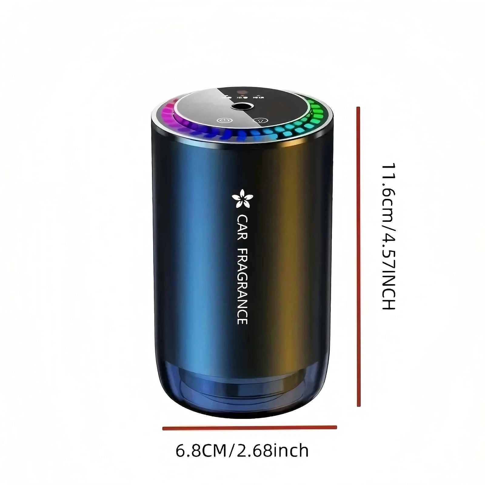 Car Air Freshener   Smart USB Rechargeable Fragrance Diffuser with Projector Light   Adjustable Intensity