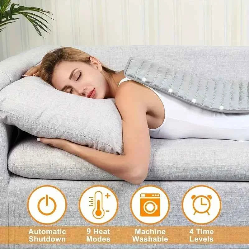 Heating Pad | Large Electric Heating Pad | 9 Heat Levels