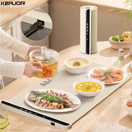 Smart Foldable Food Warming Mat | Electric Food Warming Mat - Homeyviz.com