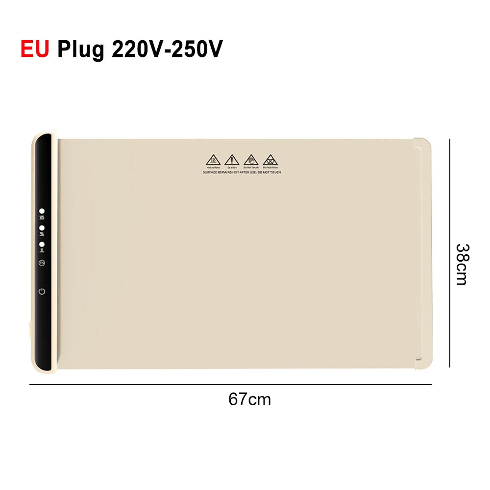 Smart Foldable Food Warming Mat | Electric Food Warming Mat - Homeyviz.com