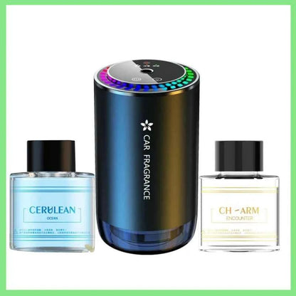 Car Air Freshener   Smart USB Rechargeable Fragrance Diffuser with Projector Light   Adjustable Intensity