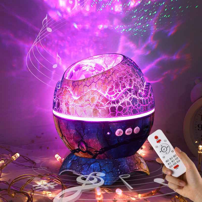 Dinosaur Egg Galaxy Projector – Bluetooth Speaker & Star Night Light