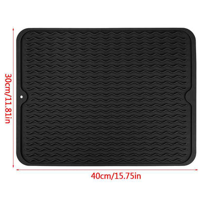 Silicone Dish Drying Mat – Heat Resistant, Non-Slip - Homeyviz.com