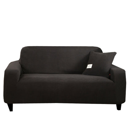 Thick Fleece Stretch Sofa Slipcover – Full Coverage - Homeyviz.com