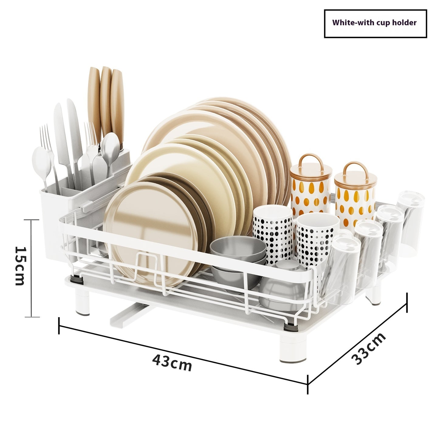Kitchen Dish Sorting & Drain Rack – Stainless Steel - Homeyviz.com