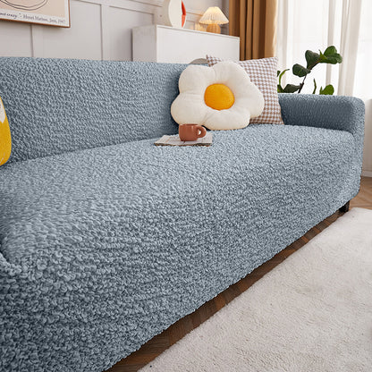 European Cream Bubble Textured Stretch Sofa Cover - Homeyviz.com