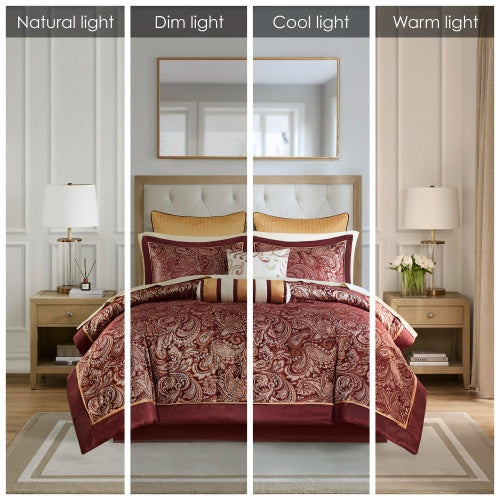 12 Piece Comforter Set With Cotton Bed Sheets