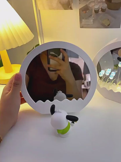 DIY Cloud Tulip Mirror Lamp - Aesthetic Gen-Z Decor