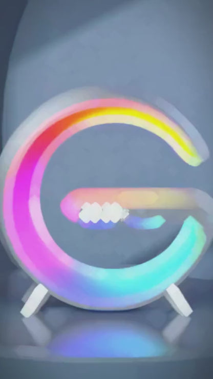 G-Shape Atmosphere Lamp - 6-in-1 Smart Speaker & Charger